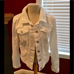 Loft white denim jacket